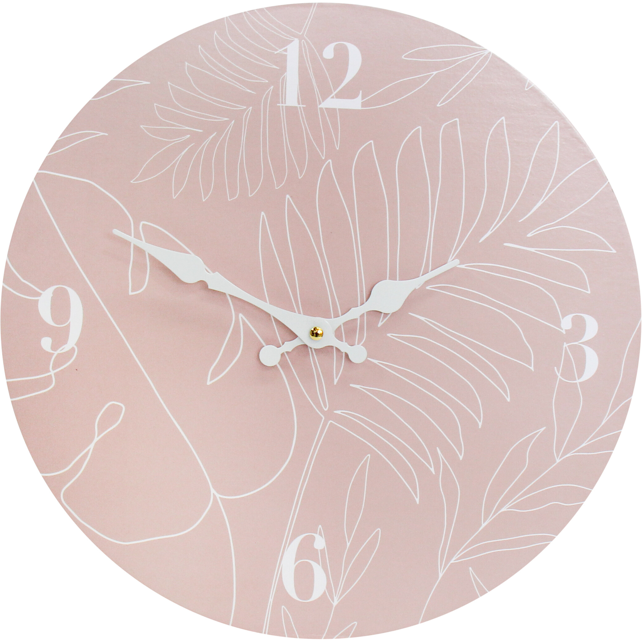  Clock Peach Palm 34CM