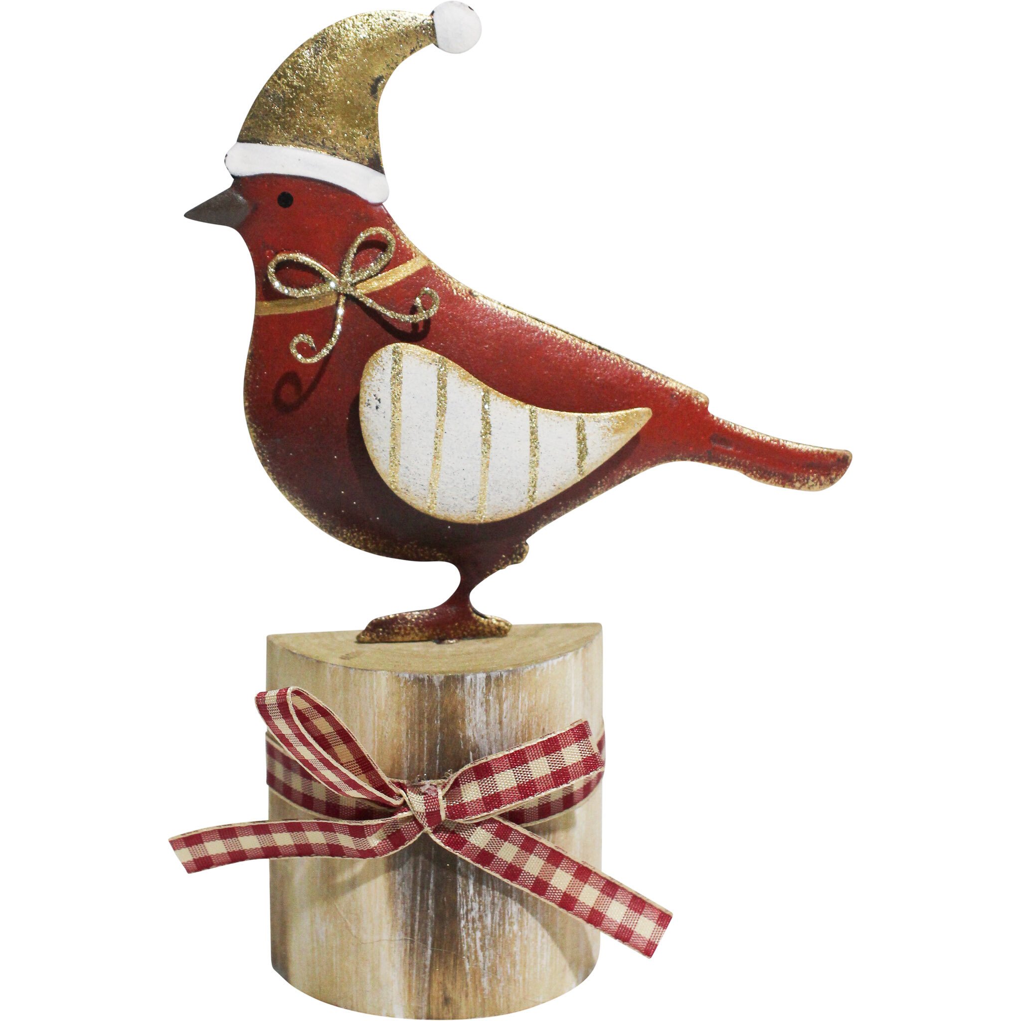 Xmas Bird on Stump