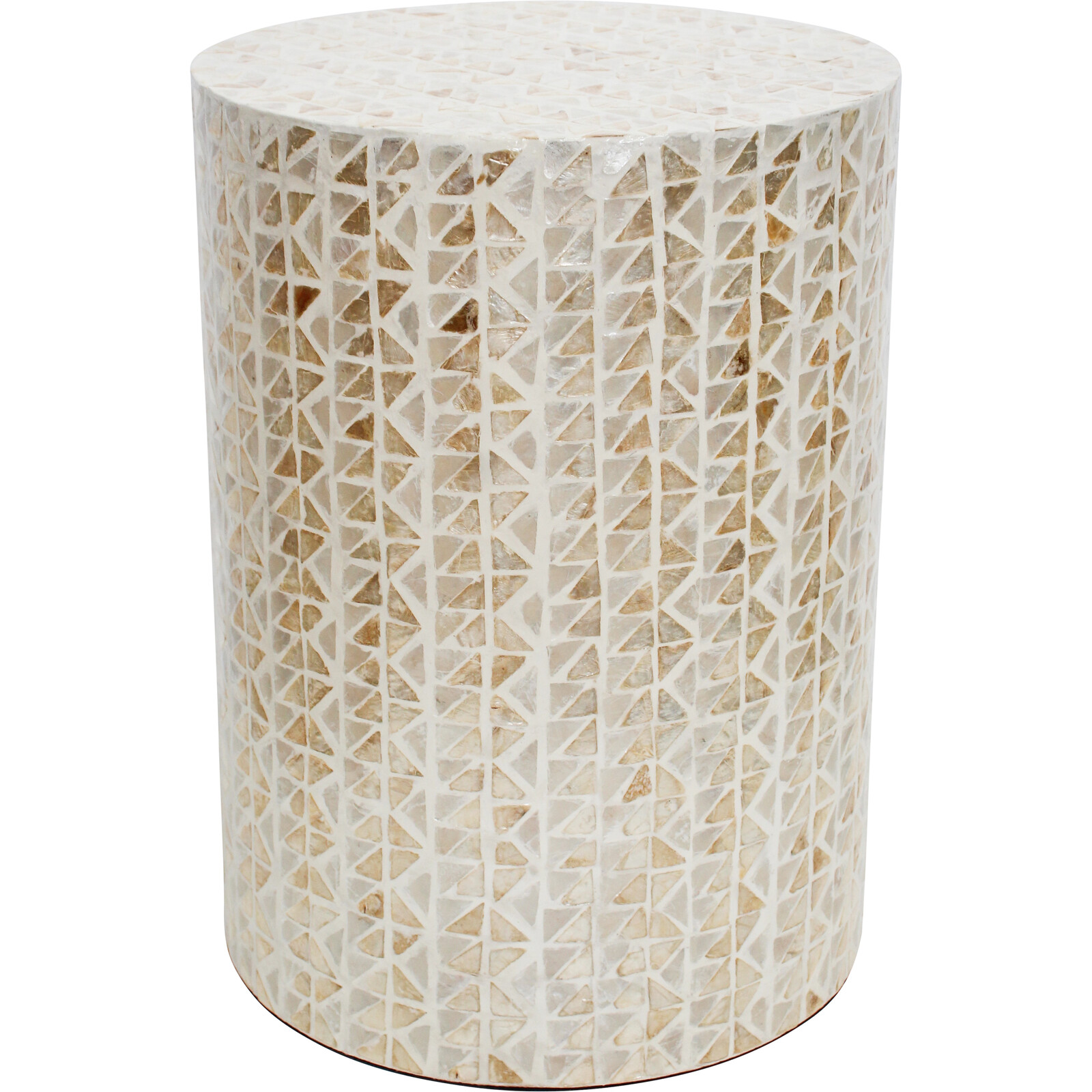 Stool/Table Capiz Cream and Natural
