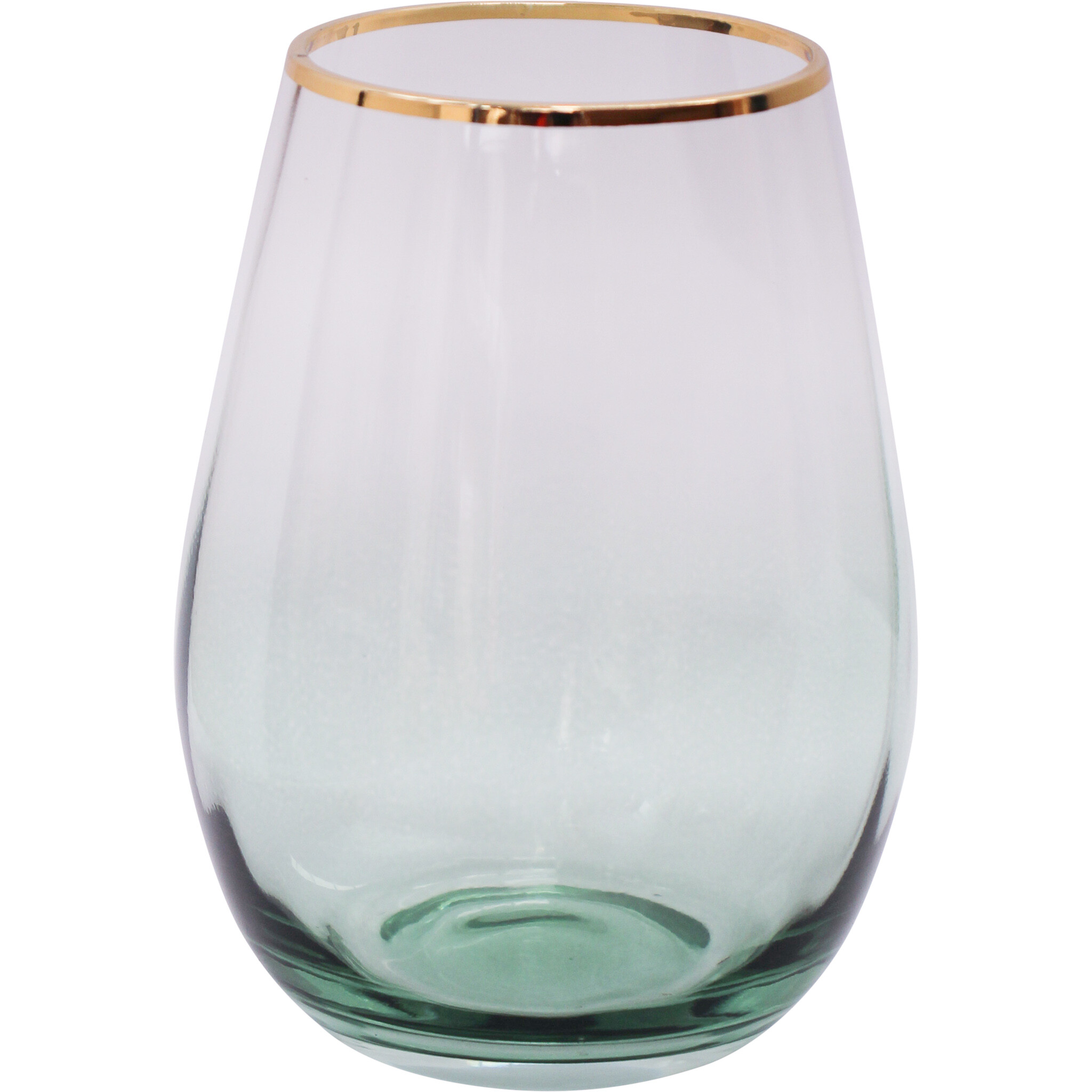 Water/Wine Glass Spray Emerald/Gold