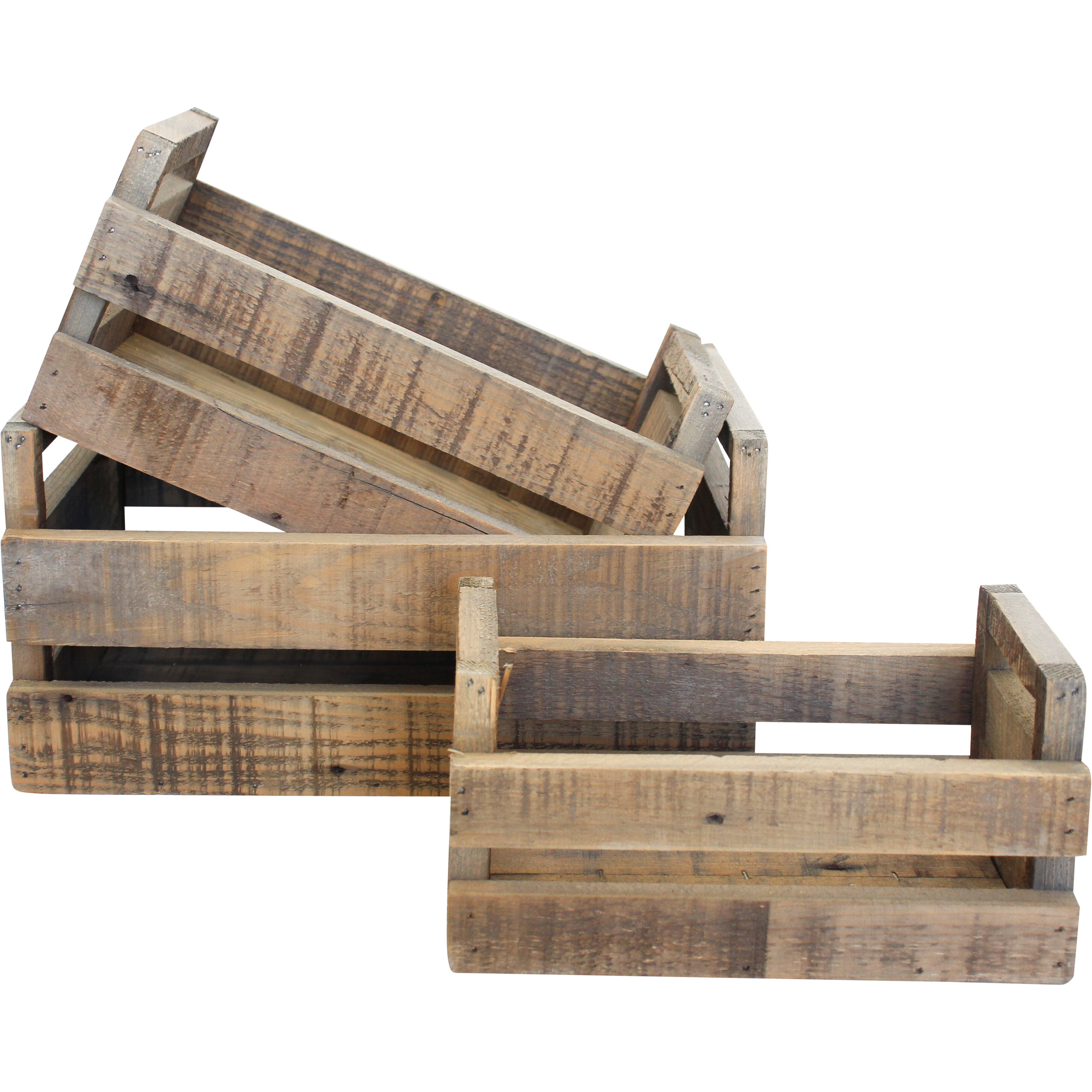 Crates S/3 Rustic