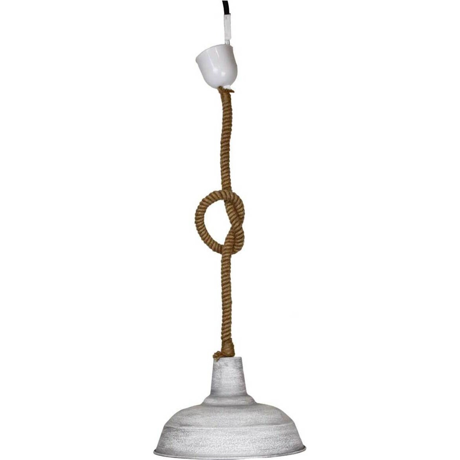Pendant Lamp Frosted Metal Lrg