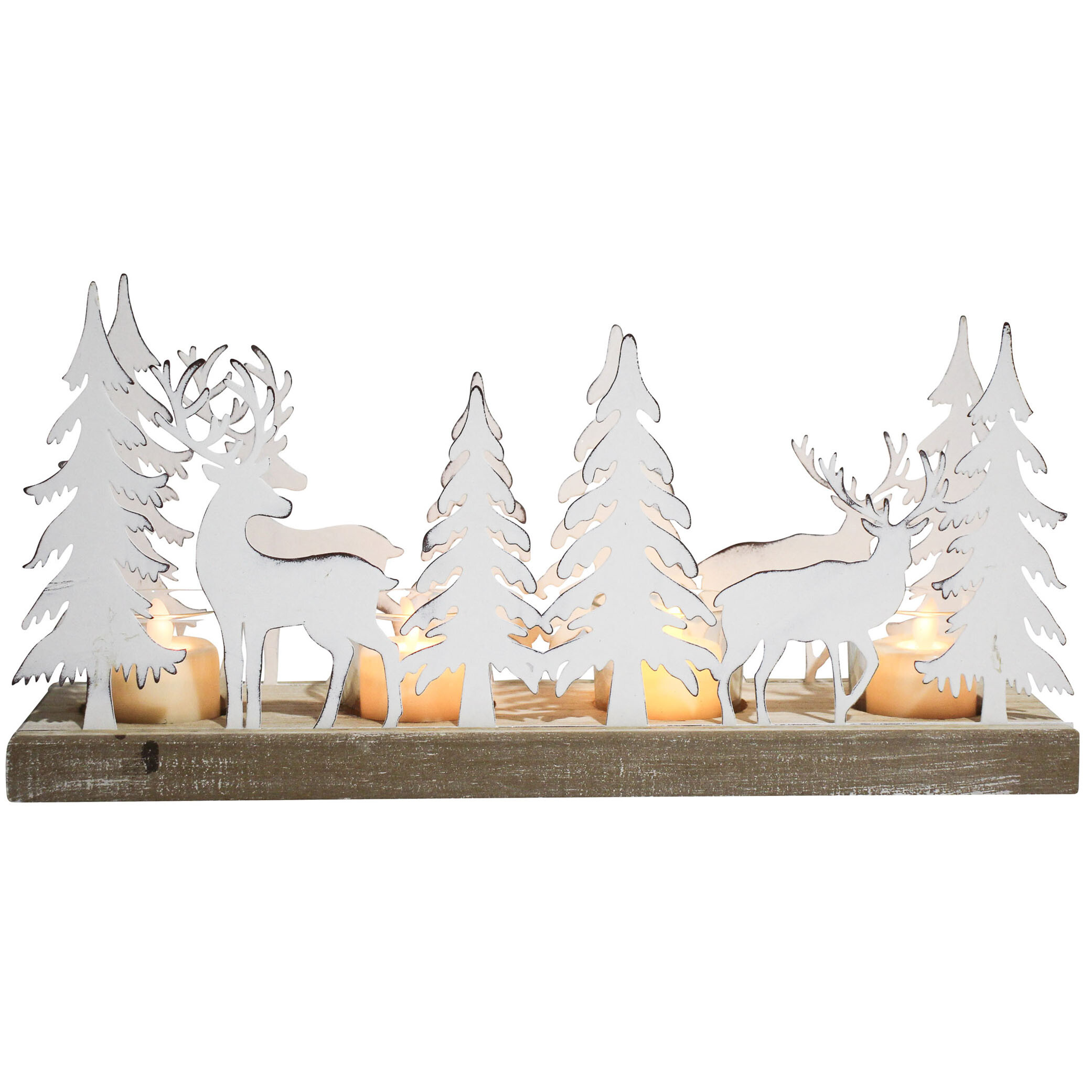 Tealight Xmas White