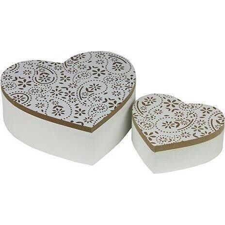 Heart Box Paisley S/2