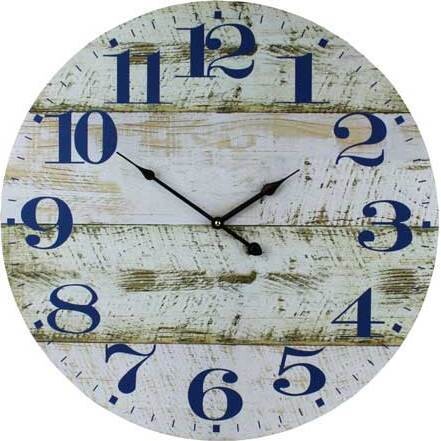 Clock Indigo Numbers Lrg