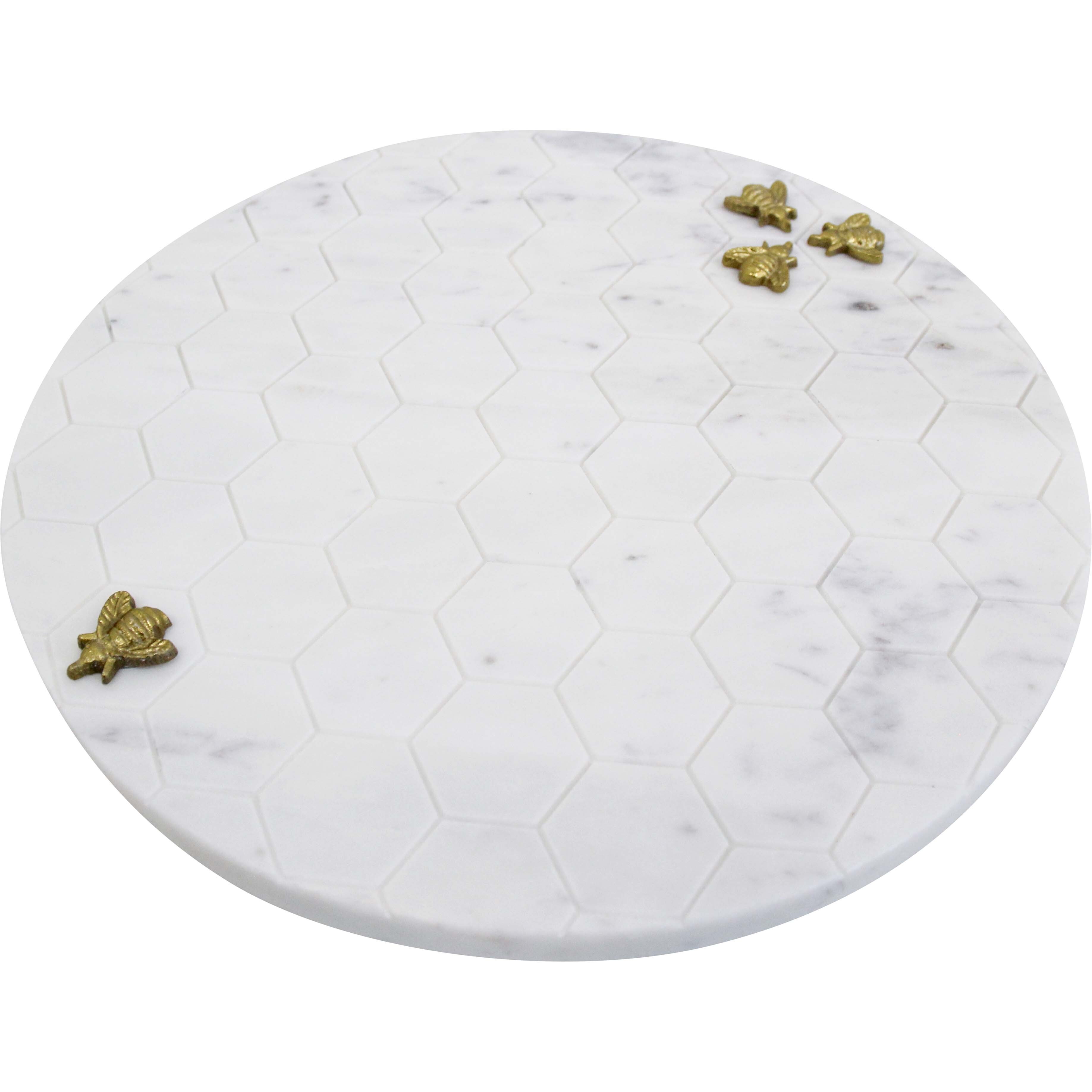 Marble Beehive Serving Board Rd