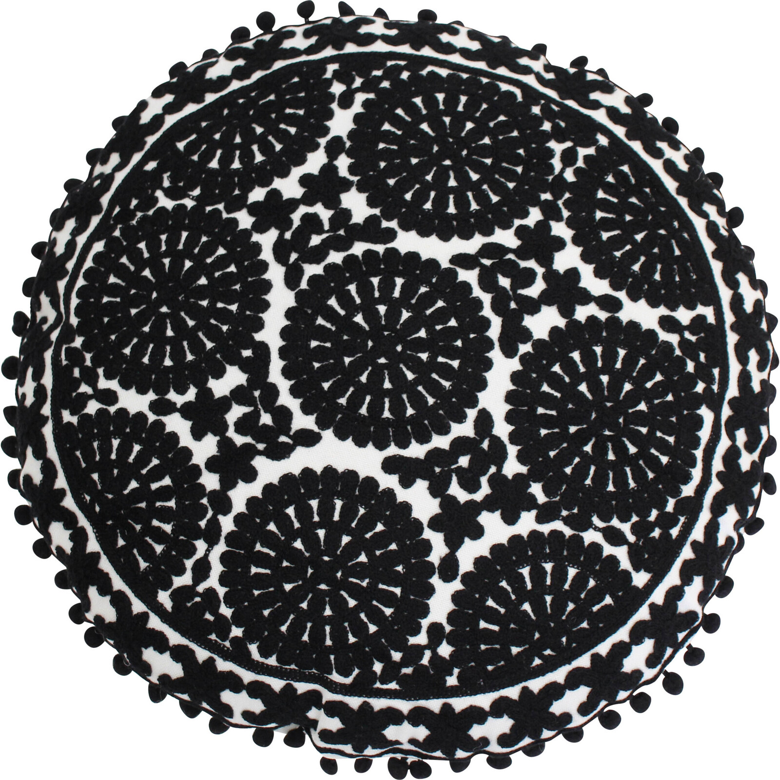 Cushion Mandala Black