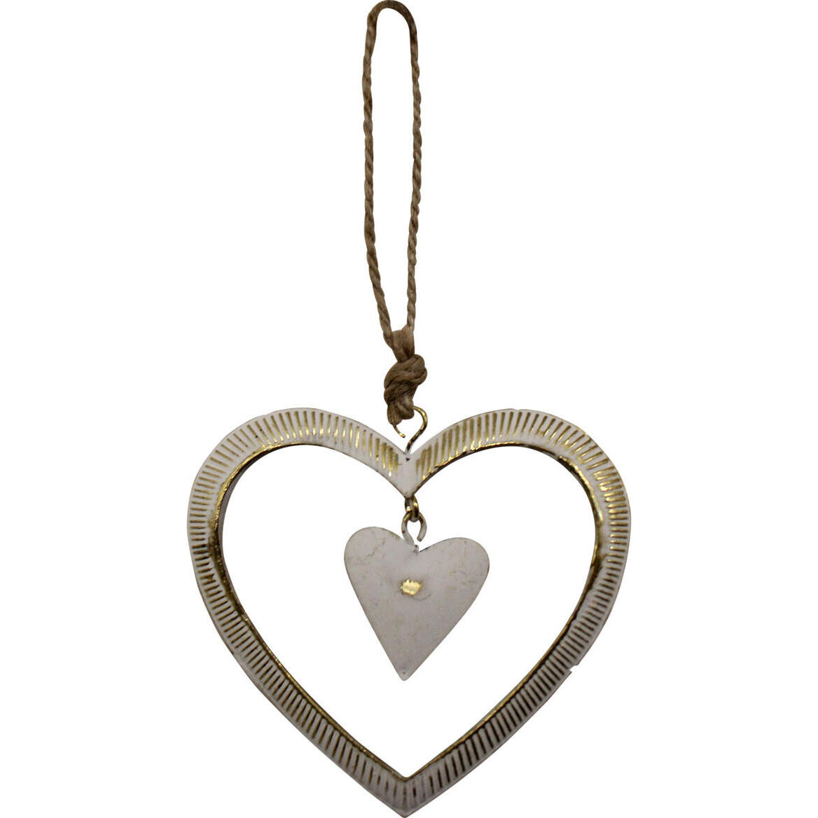 Hanging Heart Open Metal