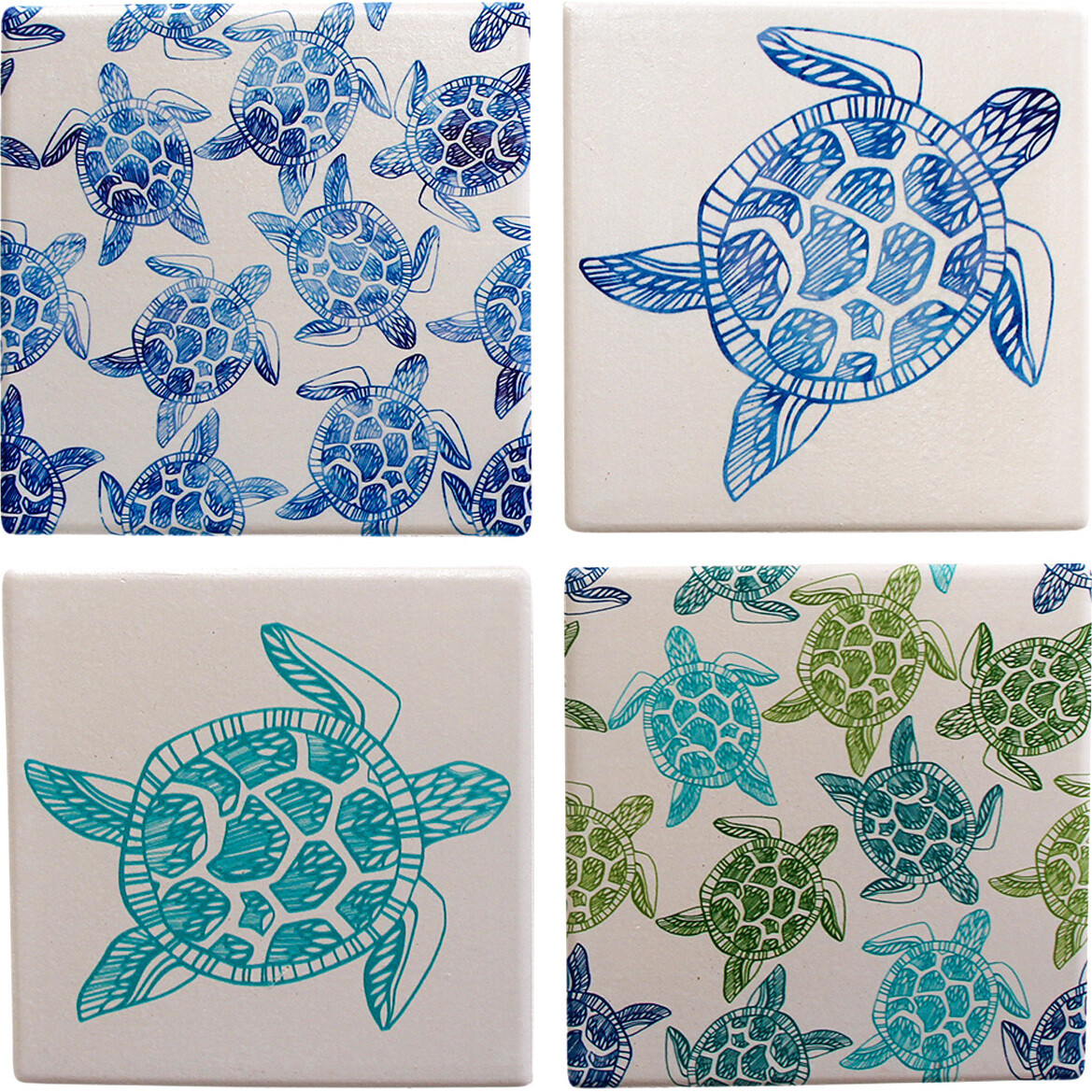 Coasters S/4 Turtle Stencil