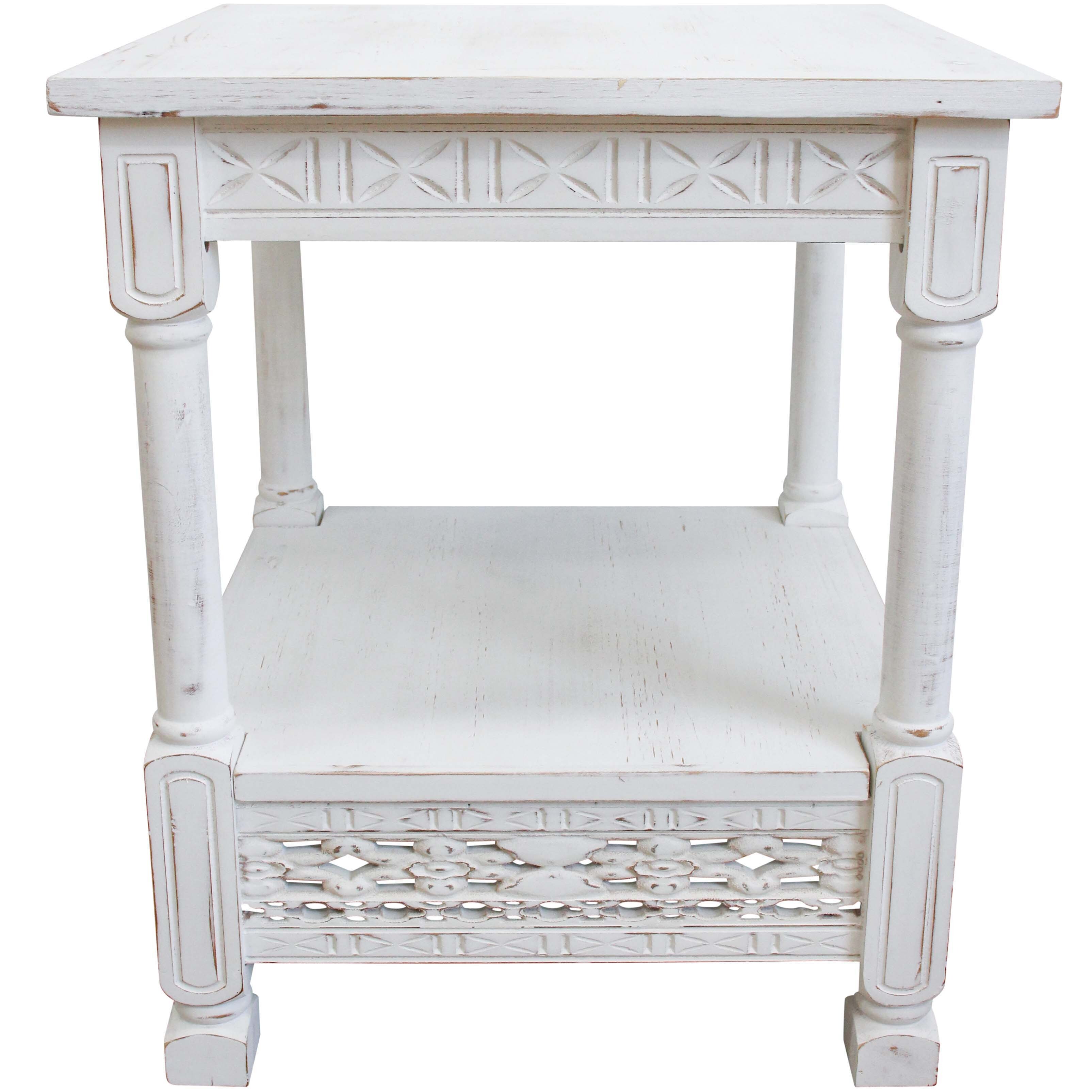 Side Table Noosa Rustic White