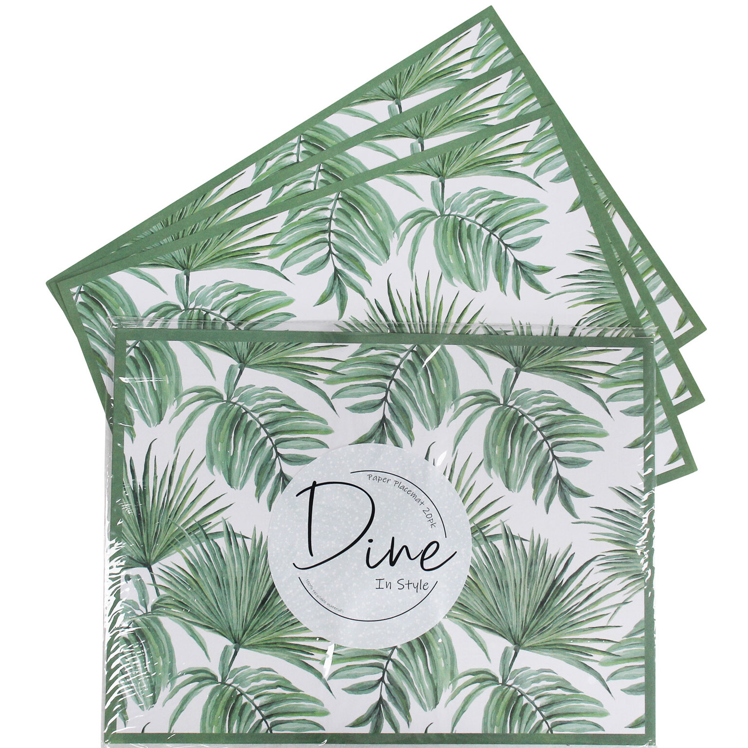 Paper Placemat Set/20 Tropic