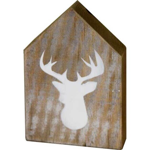 Block Sign Deer Small