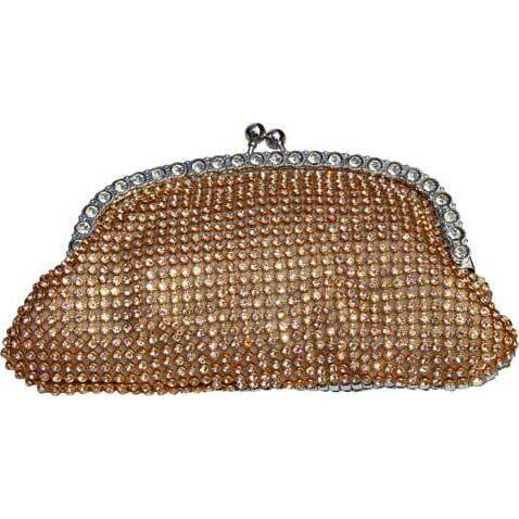 Evening Purse Rhinestone Gold