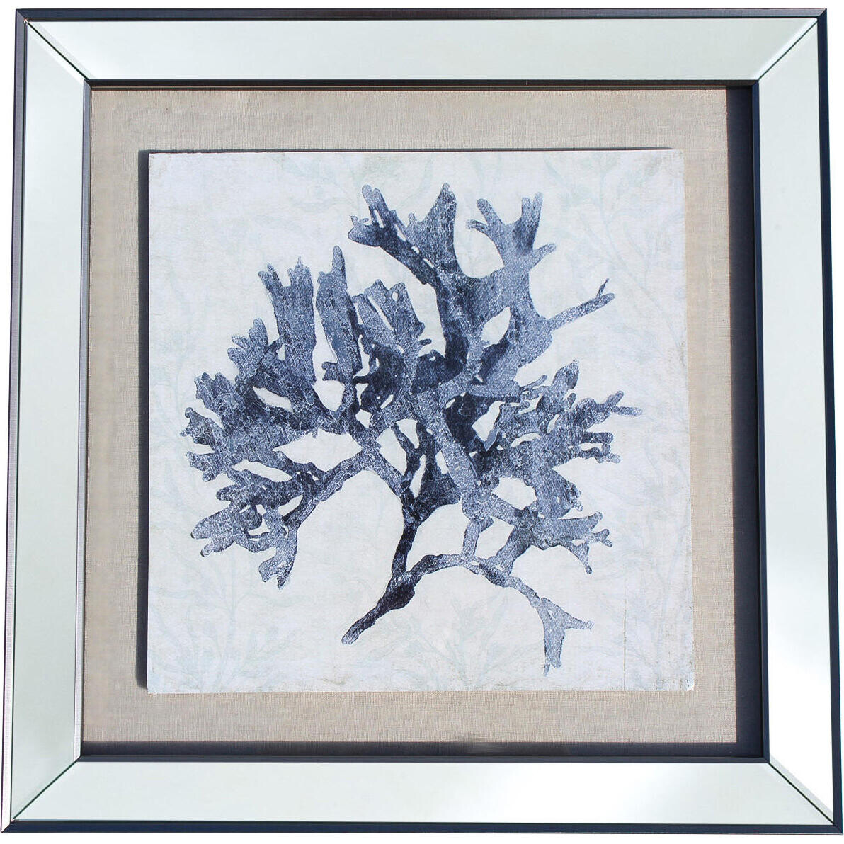 Framed Coral Blue 2