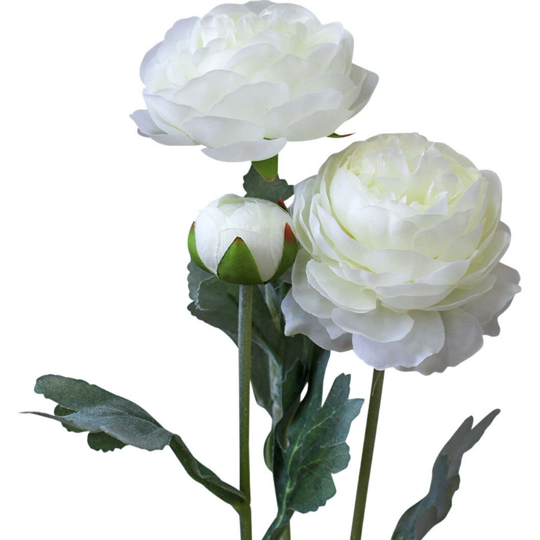 Stem Peonies White Sml