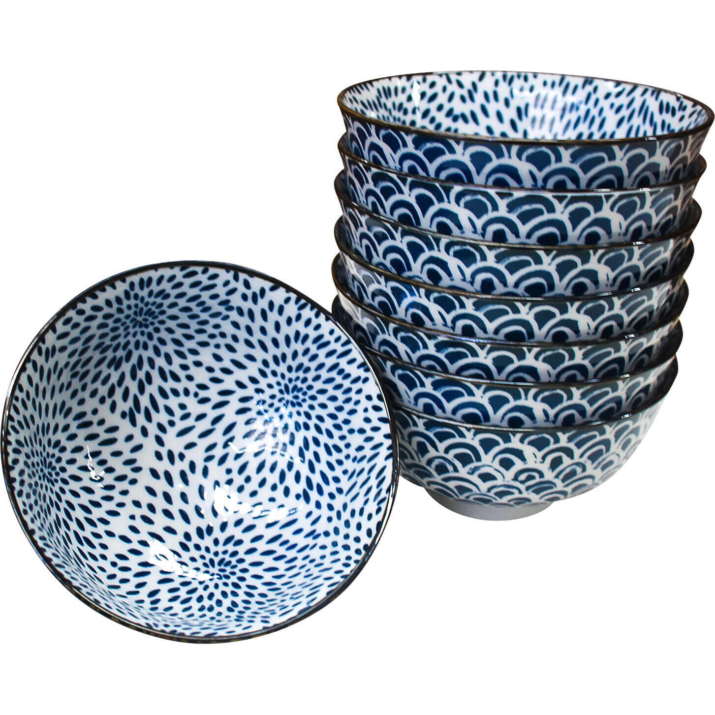 Bowl Blue Spots