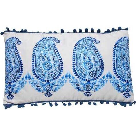 Cushion PomPom Paisley