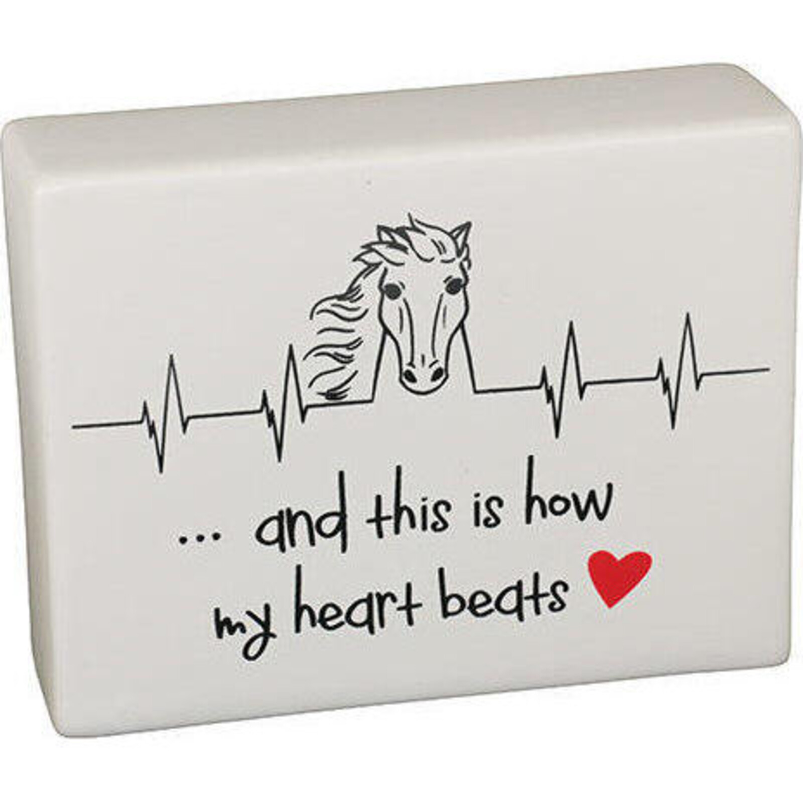 Ceramic Sign Horse Heart