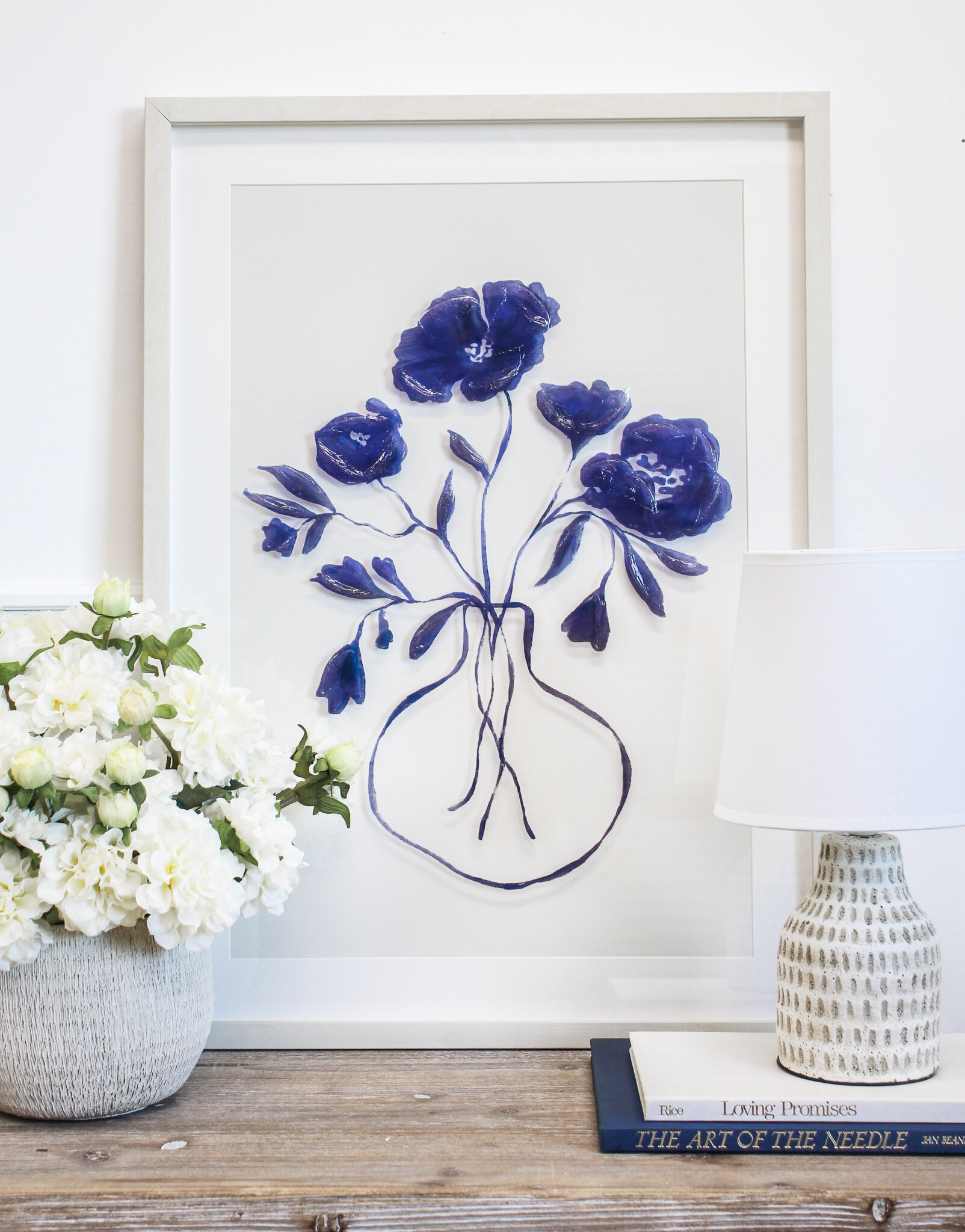 Framed Print Blue Vase