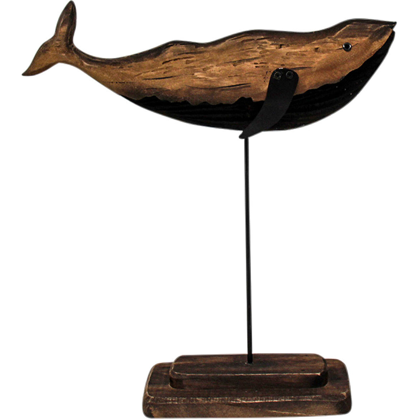 Reclaimed Whale on Stand Lrg