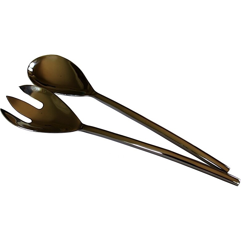 Bowed S.S. Salad Servers