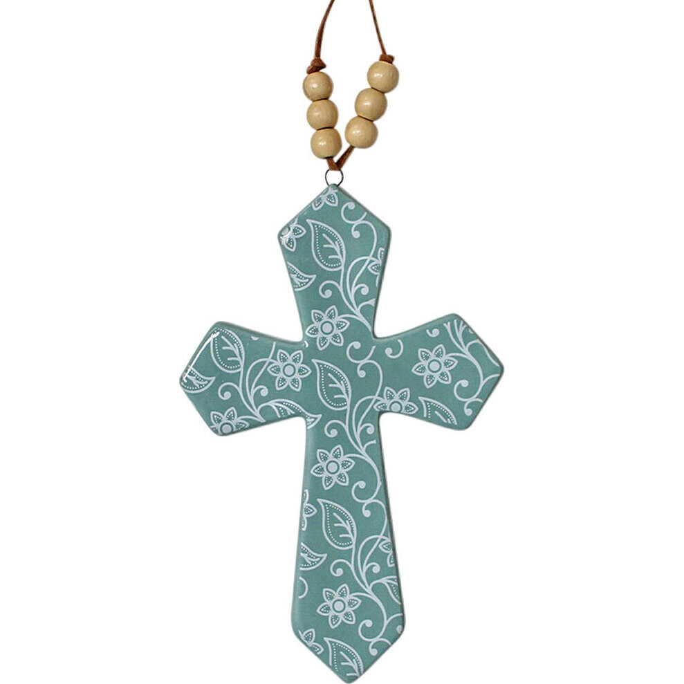 Cross W/ Beads Vine Sml