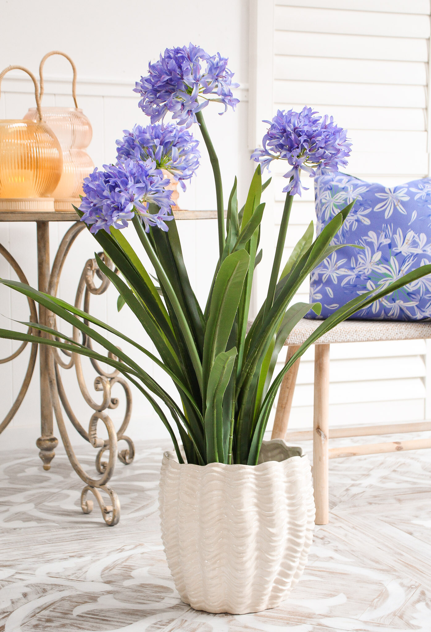 Faux Agapanthus Lrg