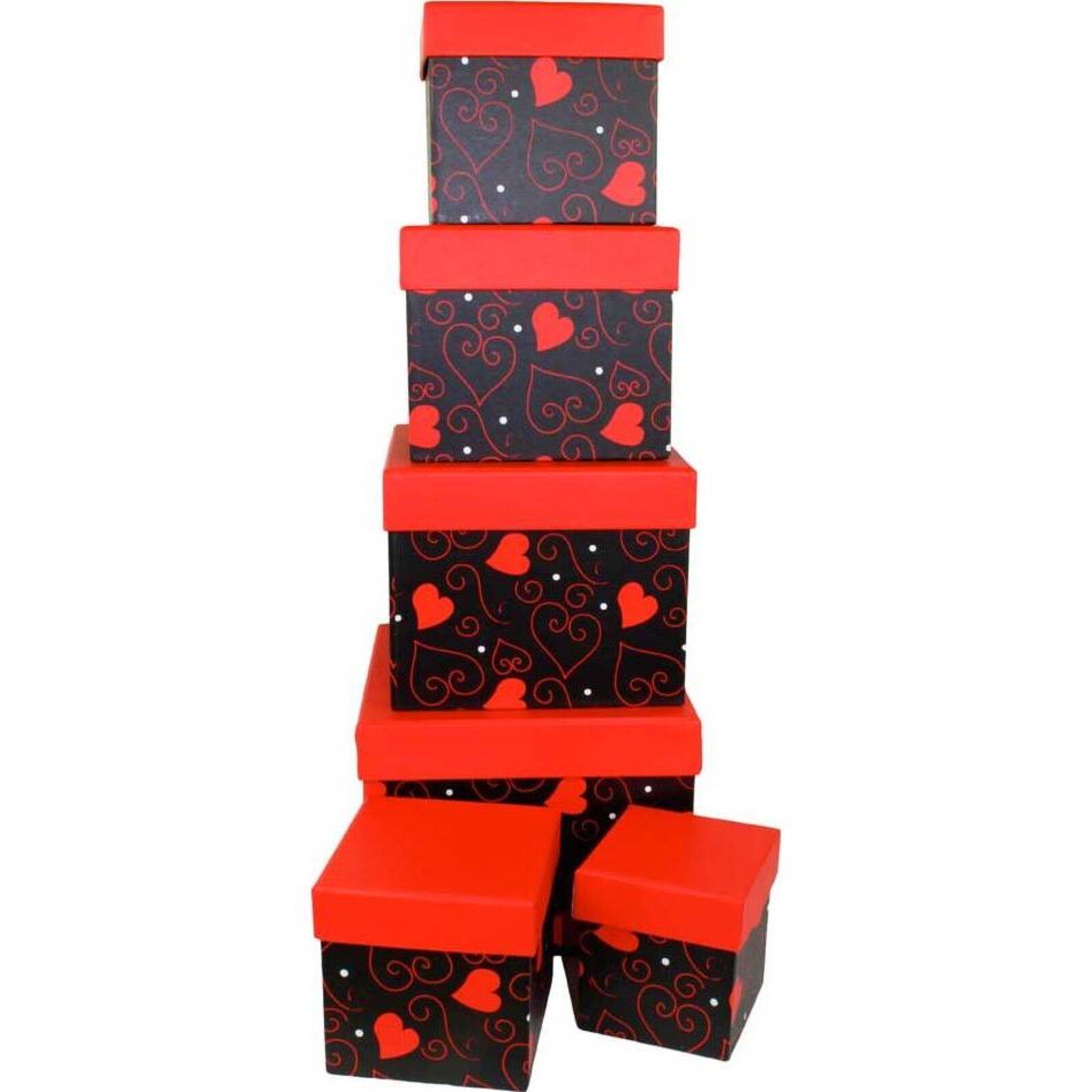 Boxes Red Hearts S/6