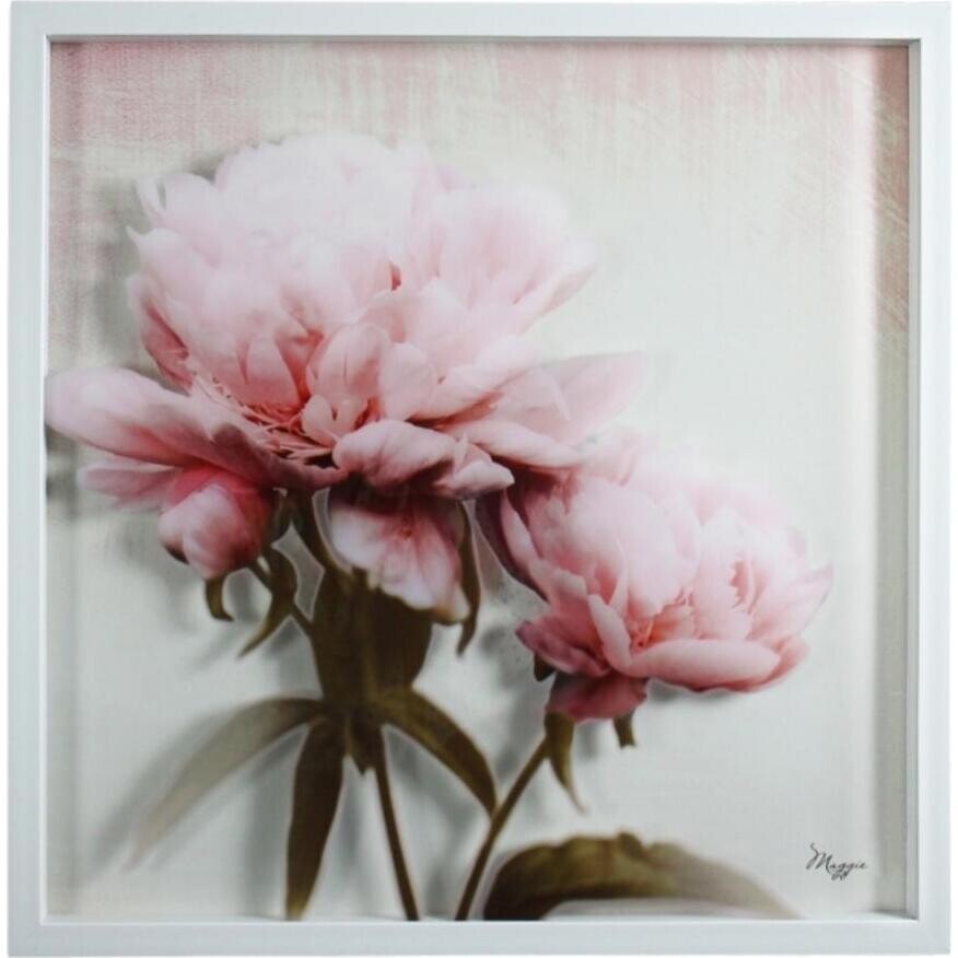 Framed Peony Pink