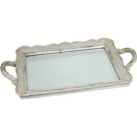 Mirror Tray Scallop Leaf