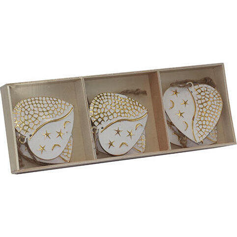 Box Leaf Hearts S/6