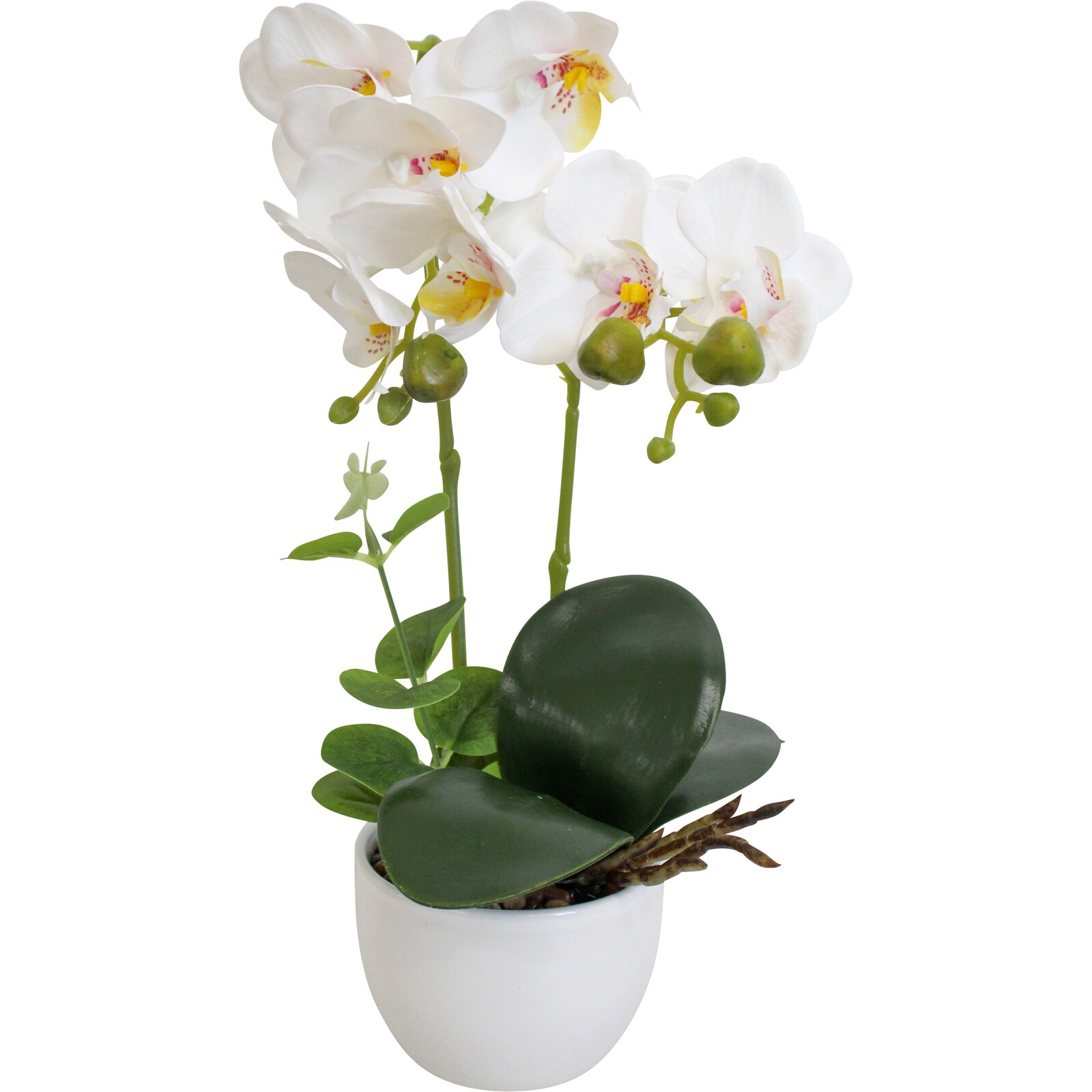 Faux Orchid Double White
