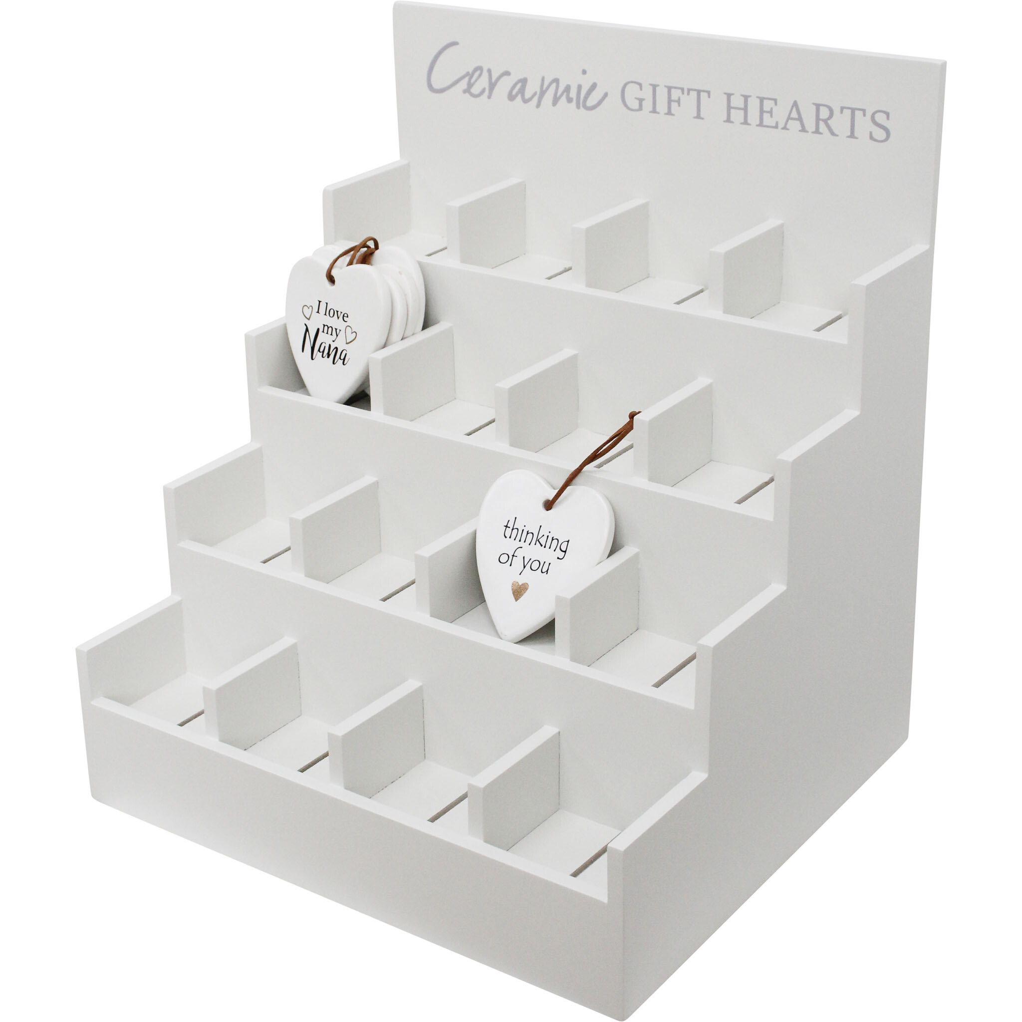 Display Box Ceramic Hearts