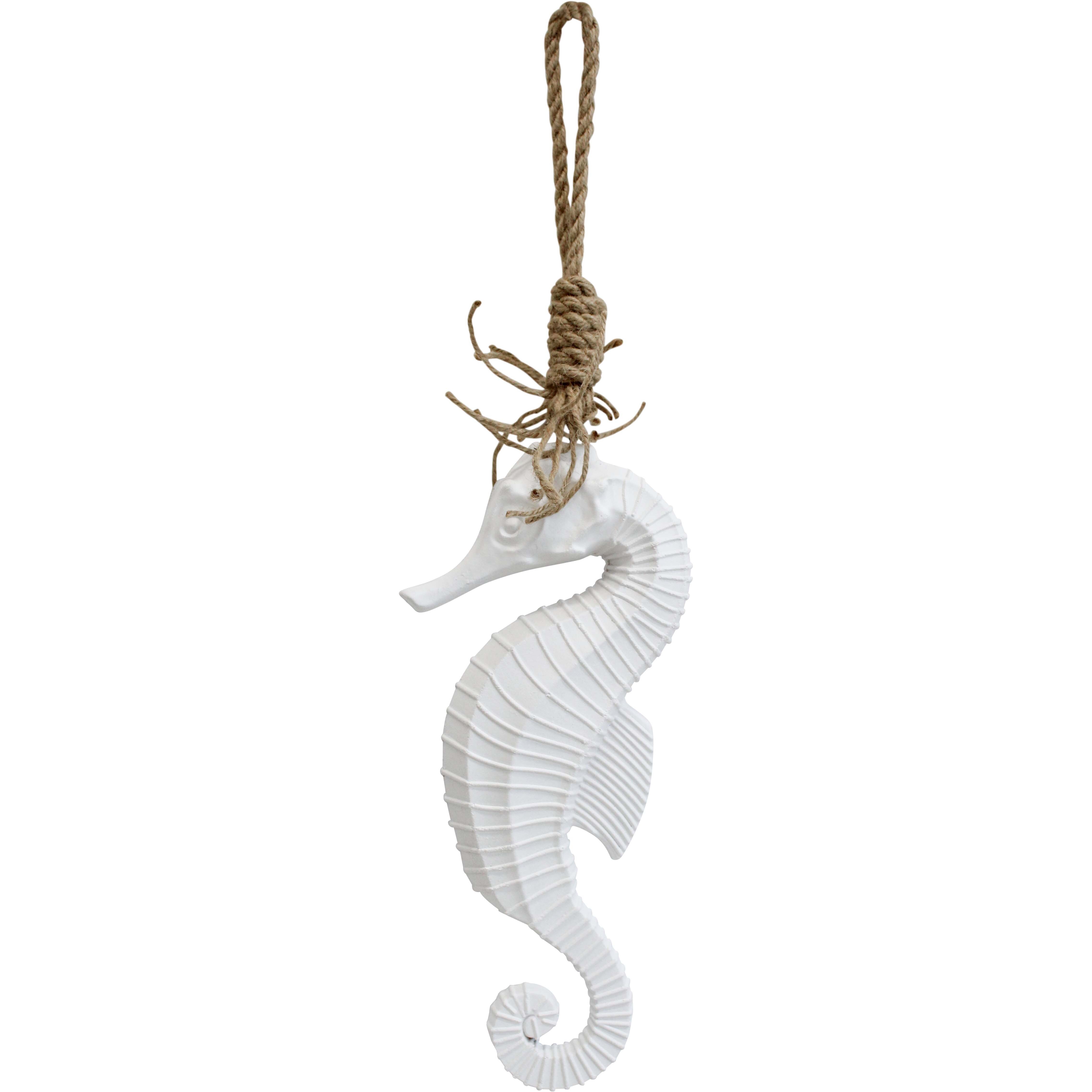 Hanging Seahorse White