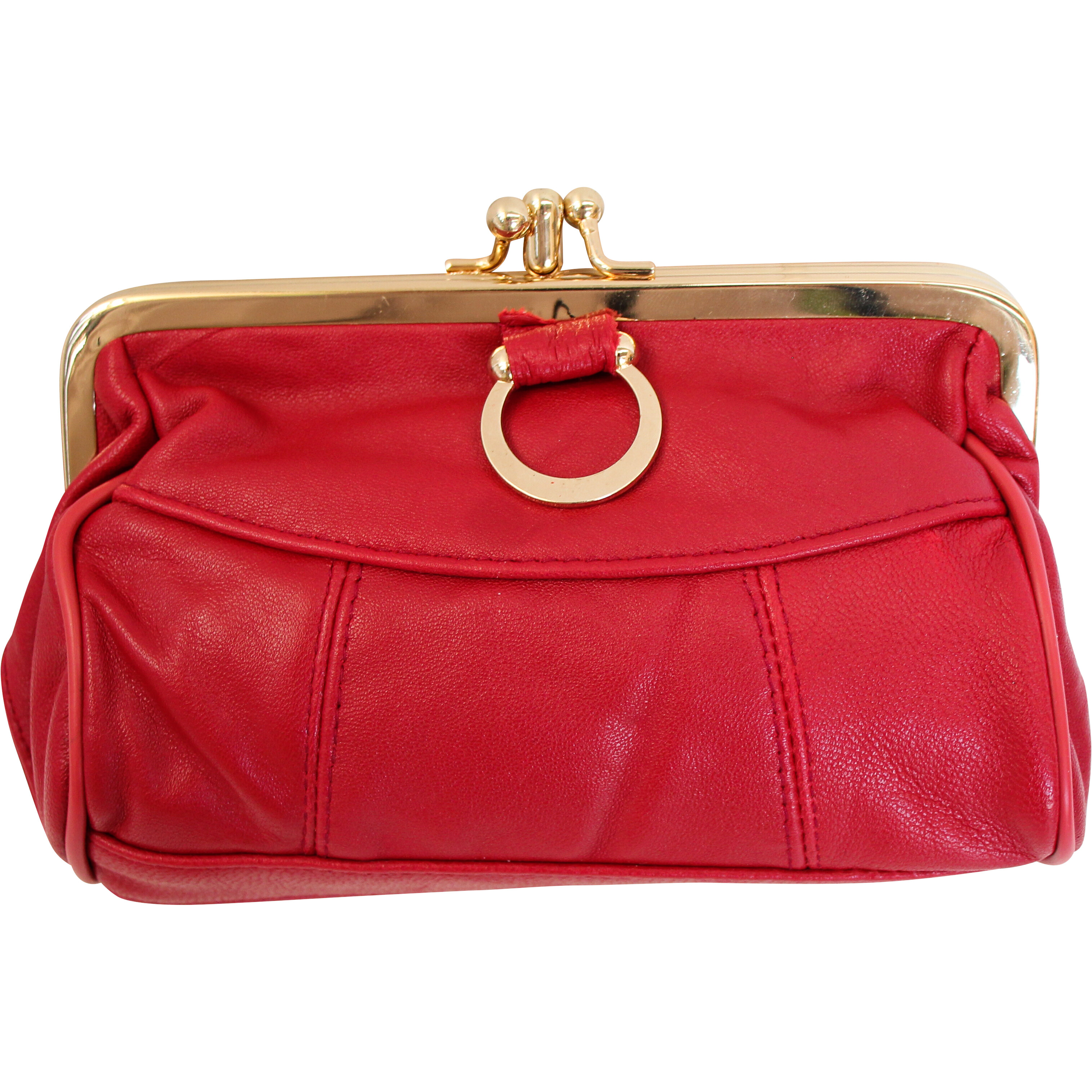 Leather Purse Crimson