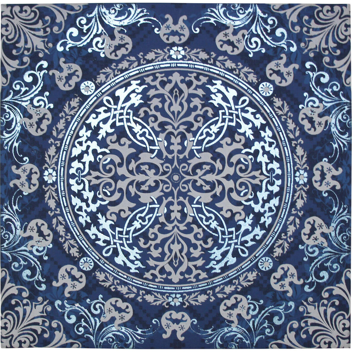 Canvas Blue Motif 3