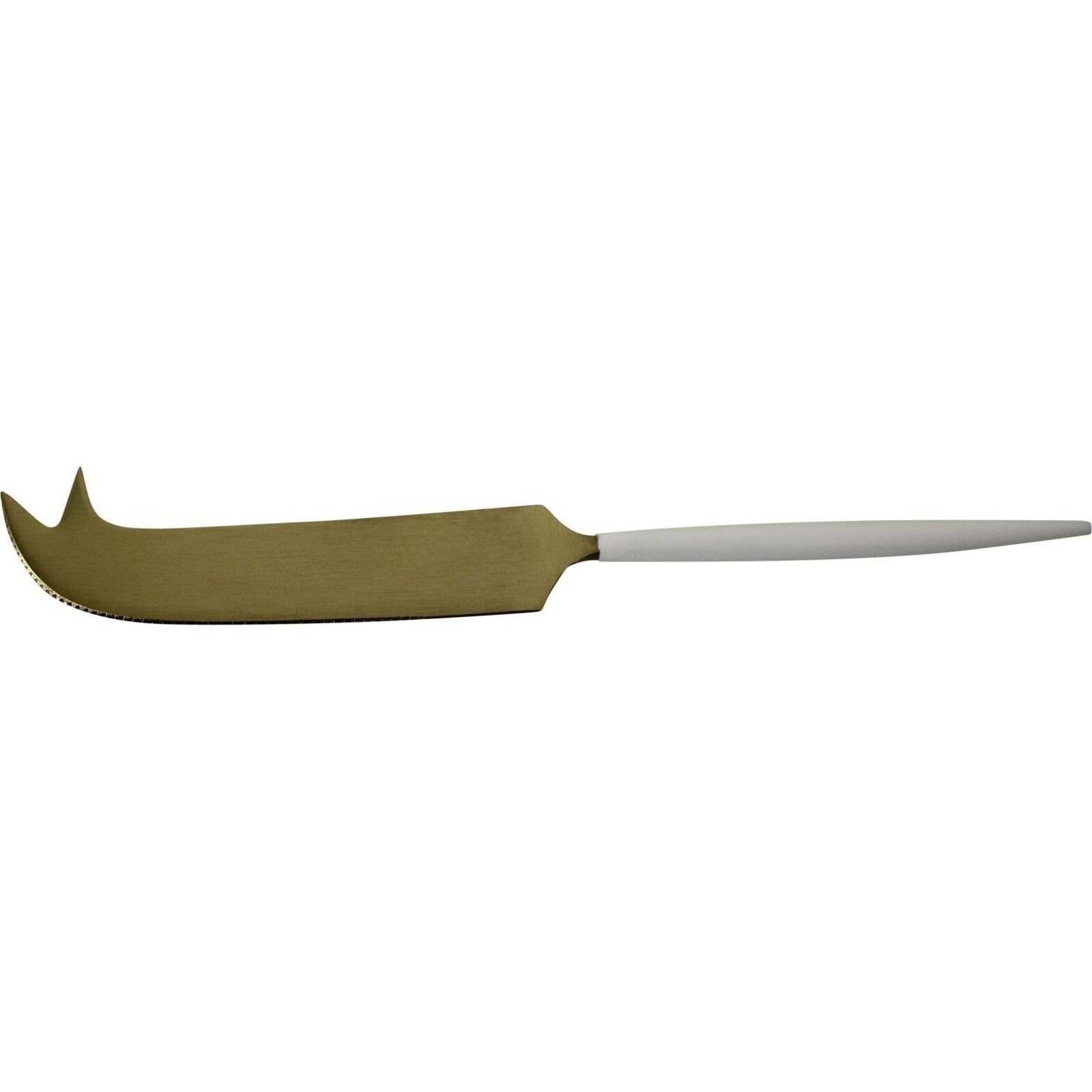 Cheese Knife Brass/White