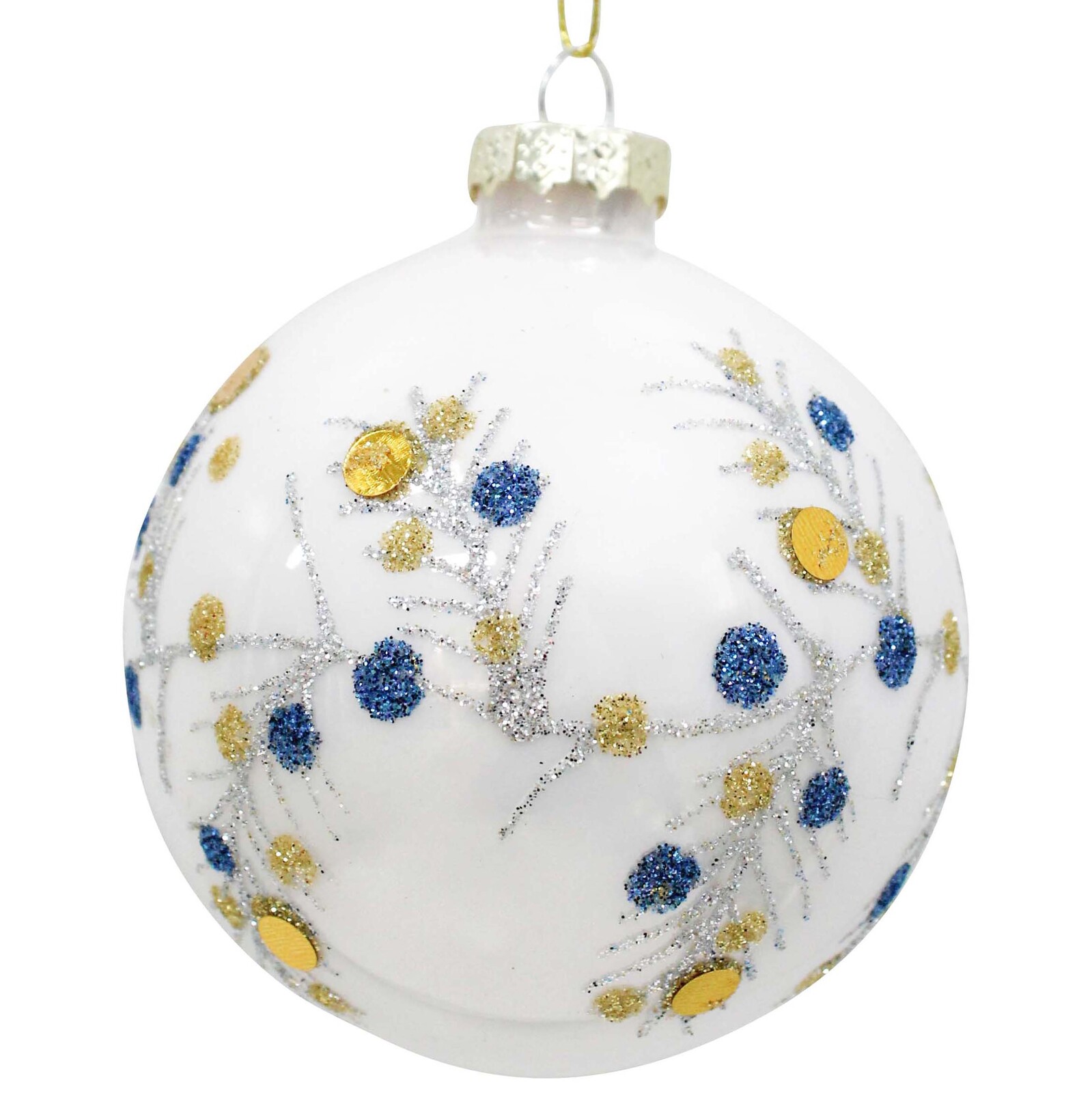 Glass Bauble Chinoiserie/Gold