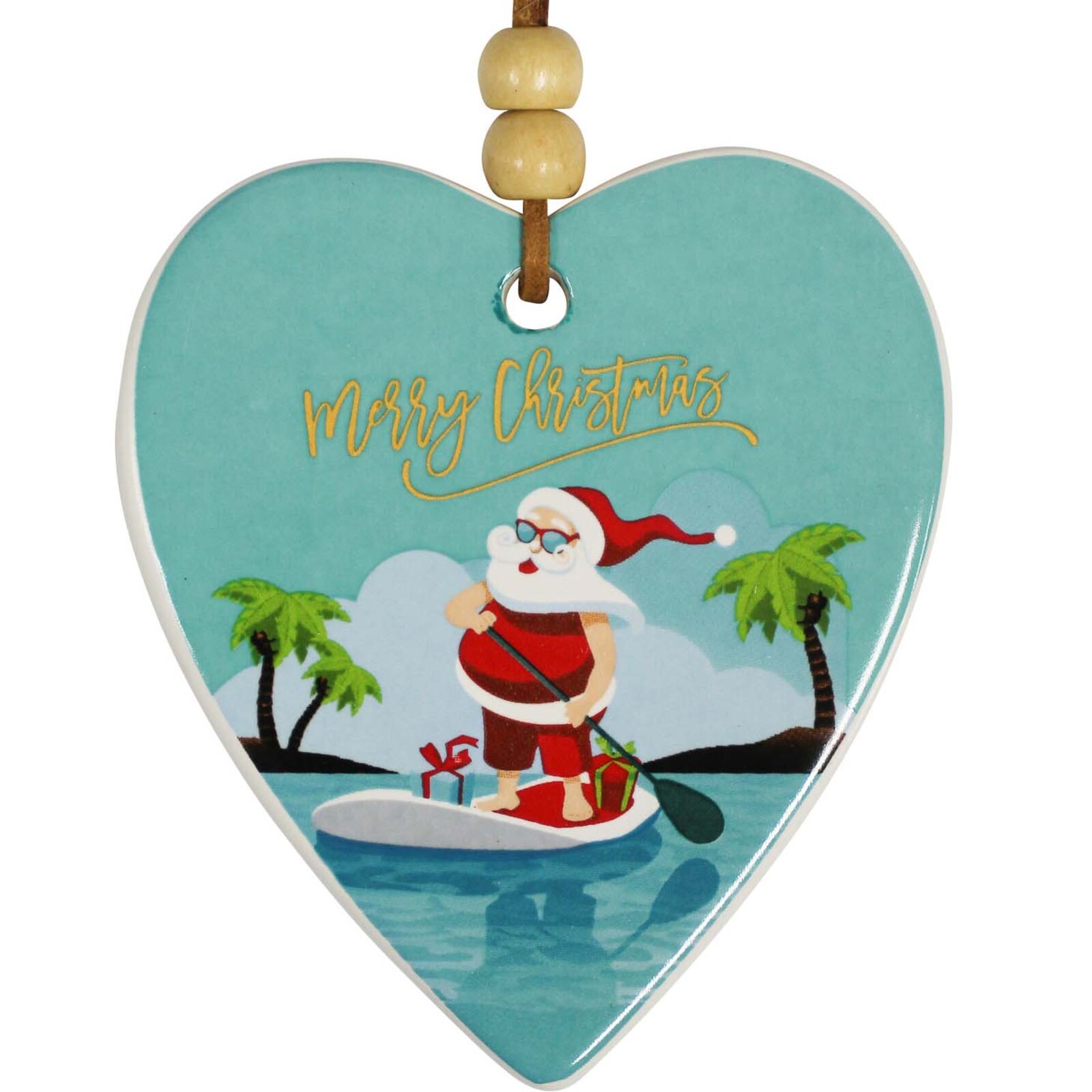 Hang Heart Paddle Board Santa