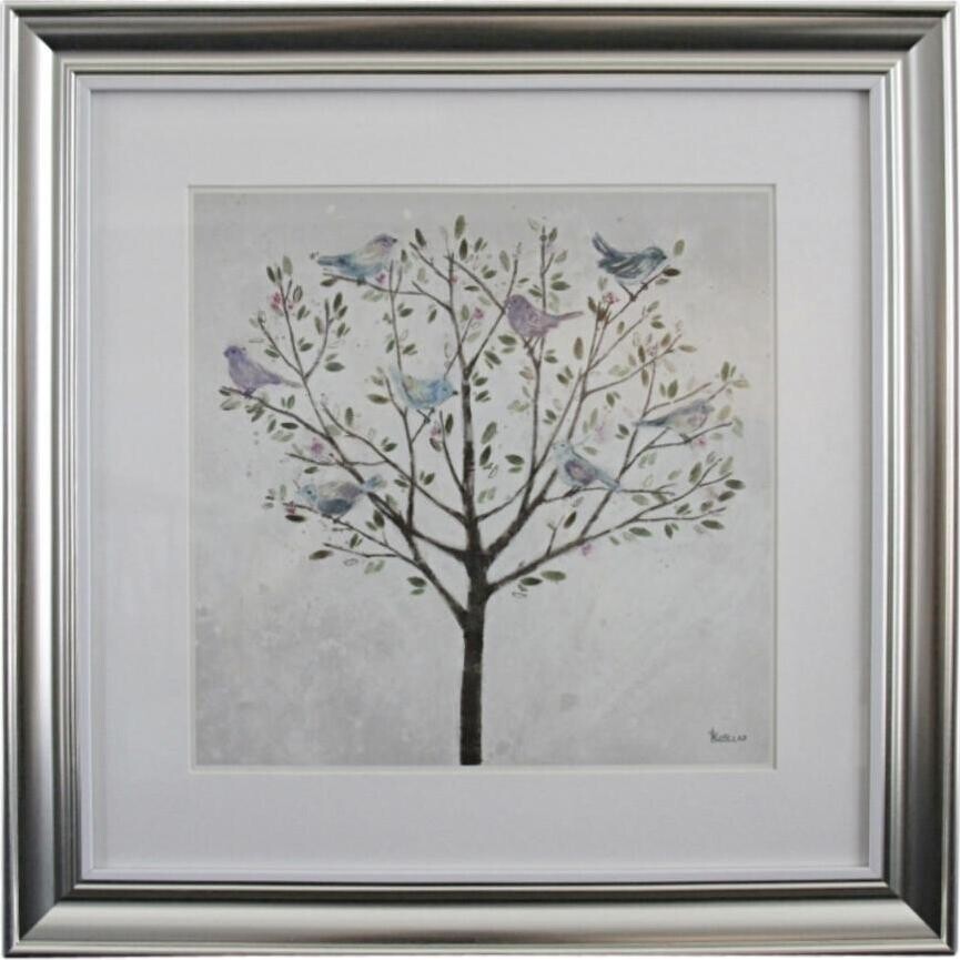 Framed Singing Bird Tree