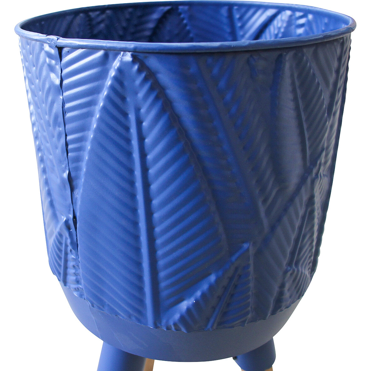 Planter Leaf Indigo S/2