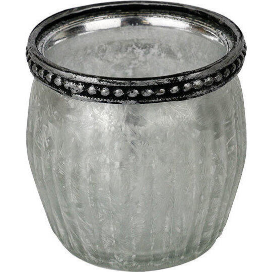 Votive Ribb Round Clear