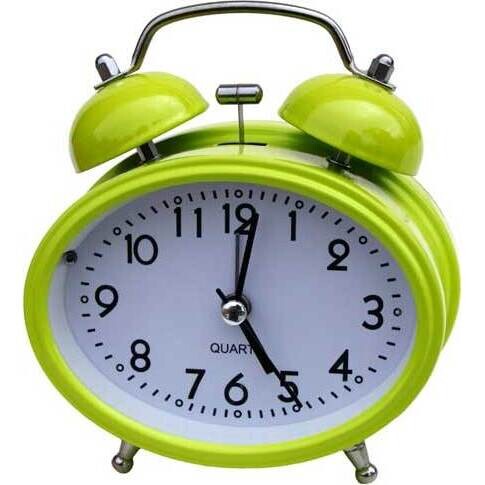 Clock Lime Oval