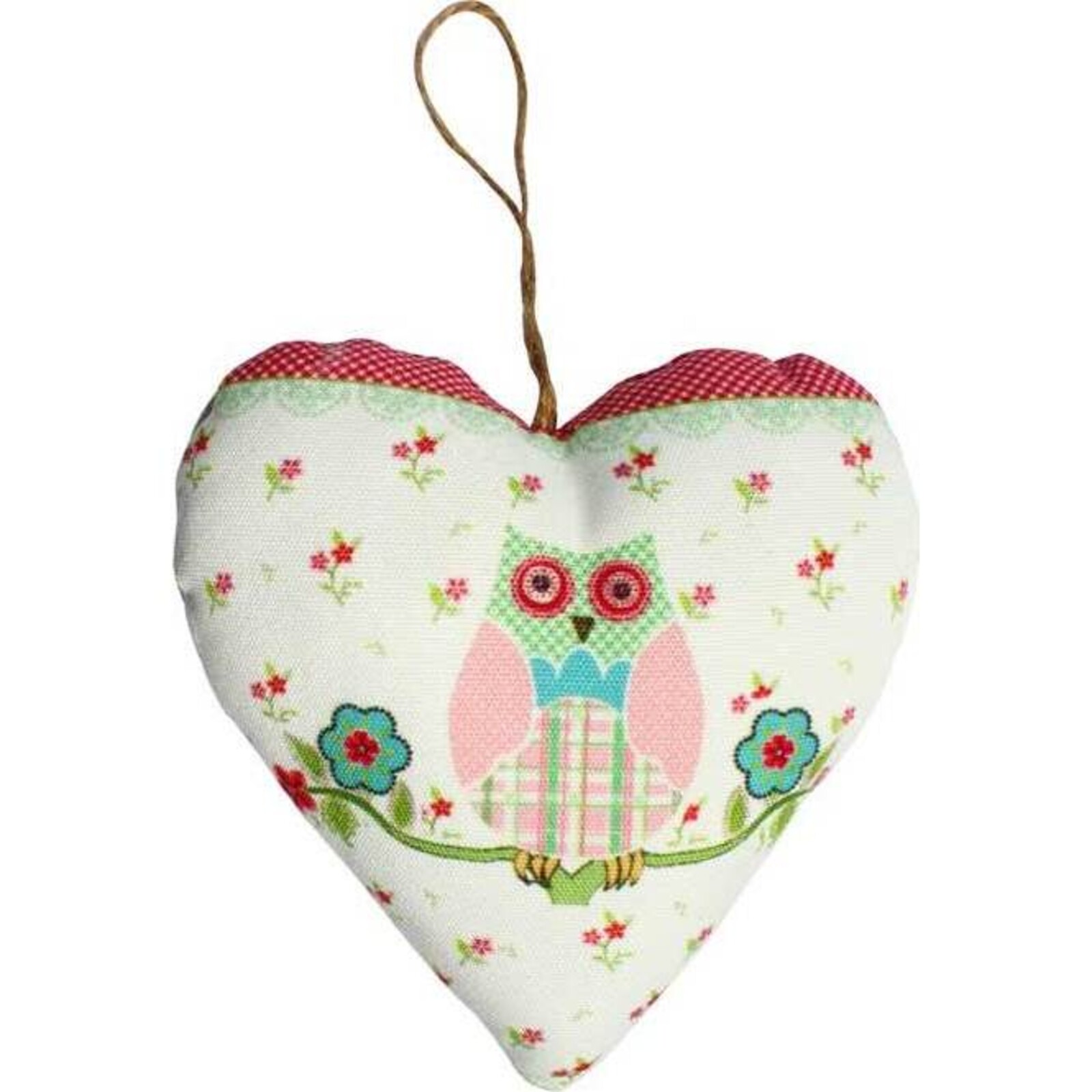 Hanging Heart - Flower Owl