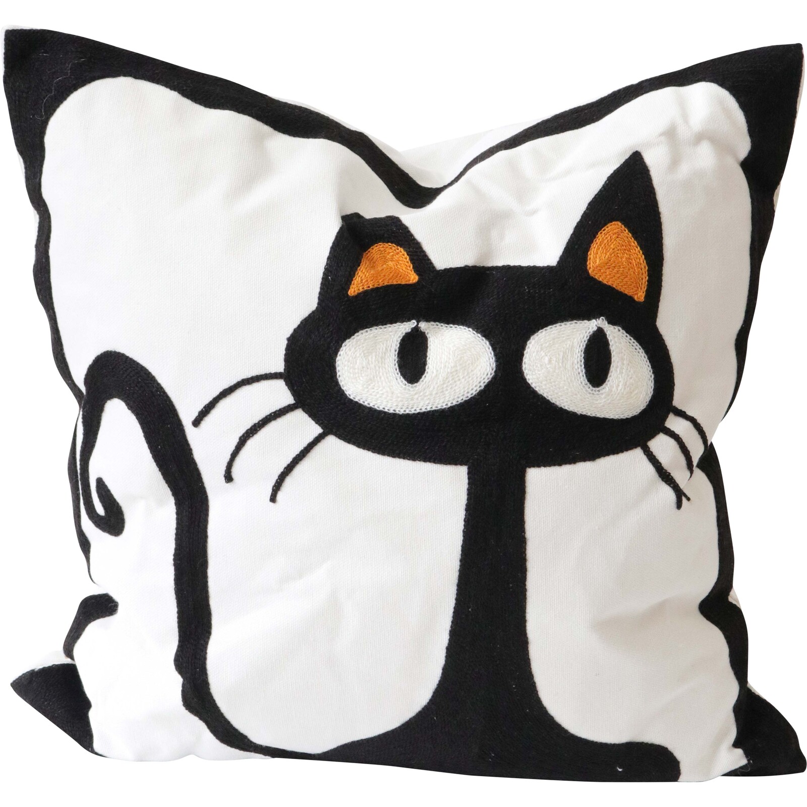 Cushion Cat B/W