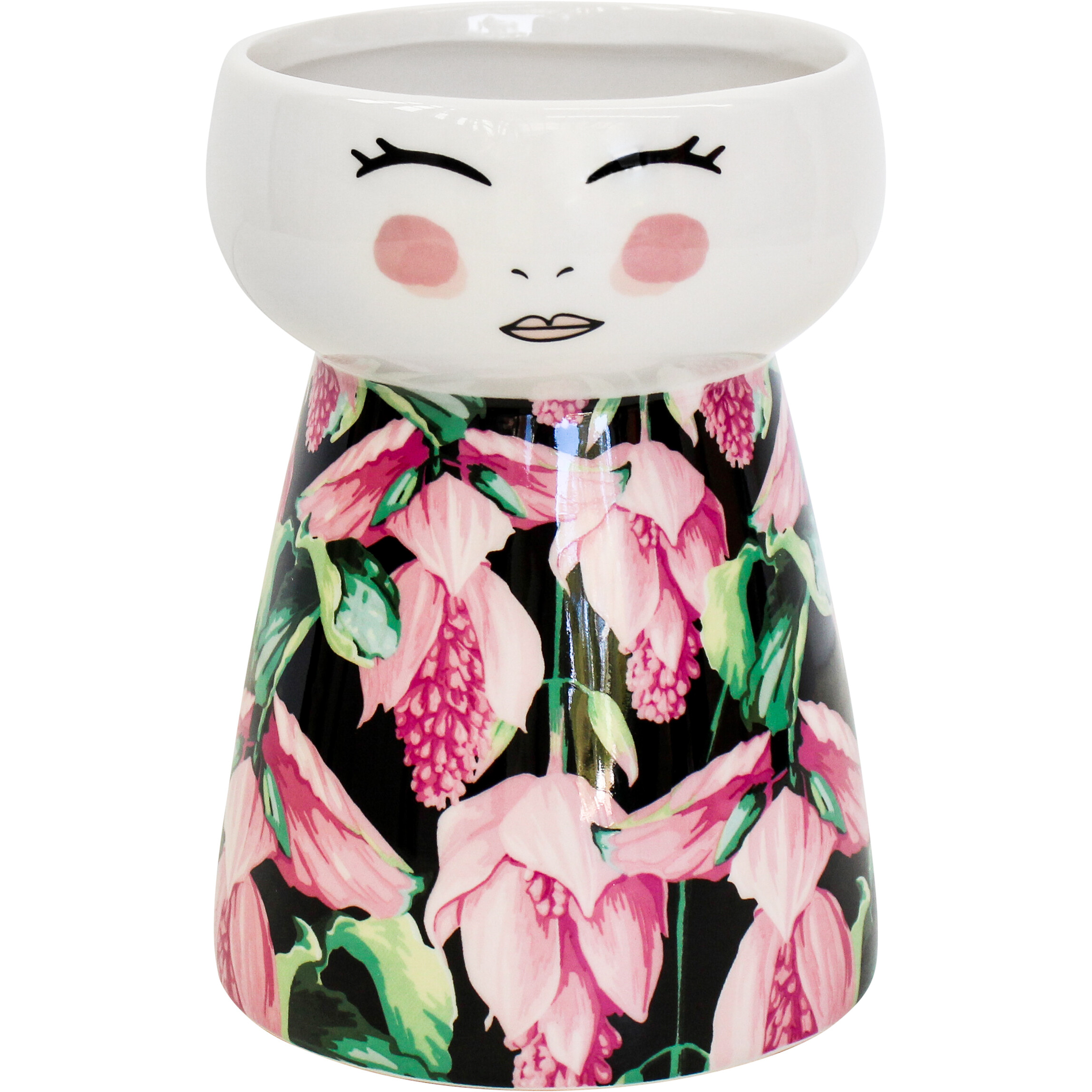 Doll Vase Exotic Floral