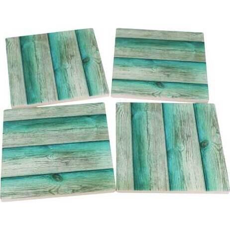 Coasters Bluewash Boards S/4