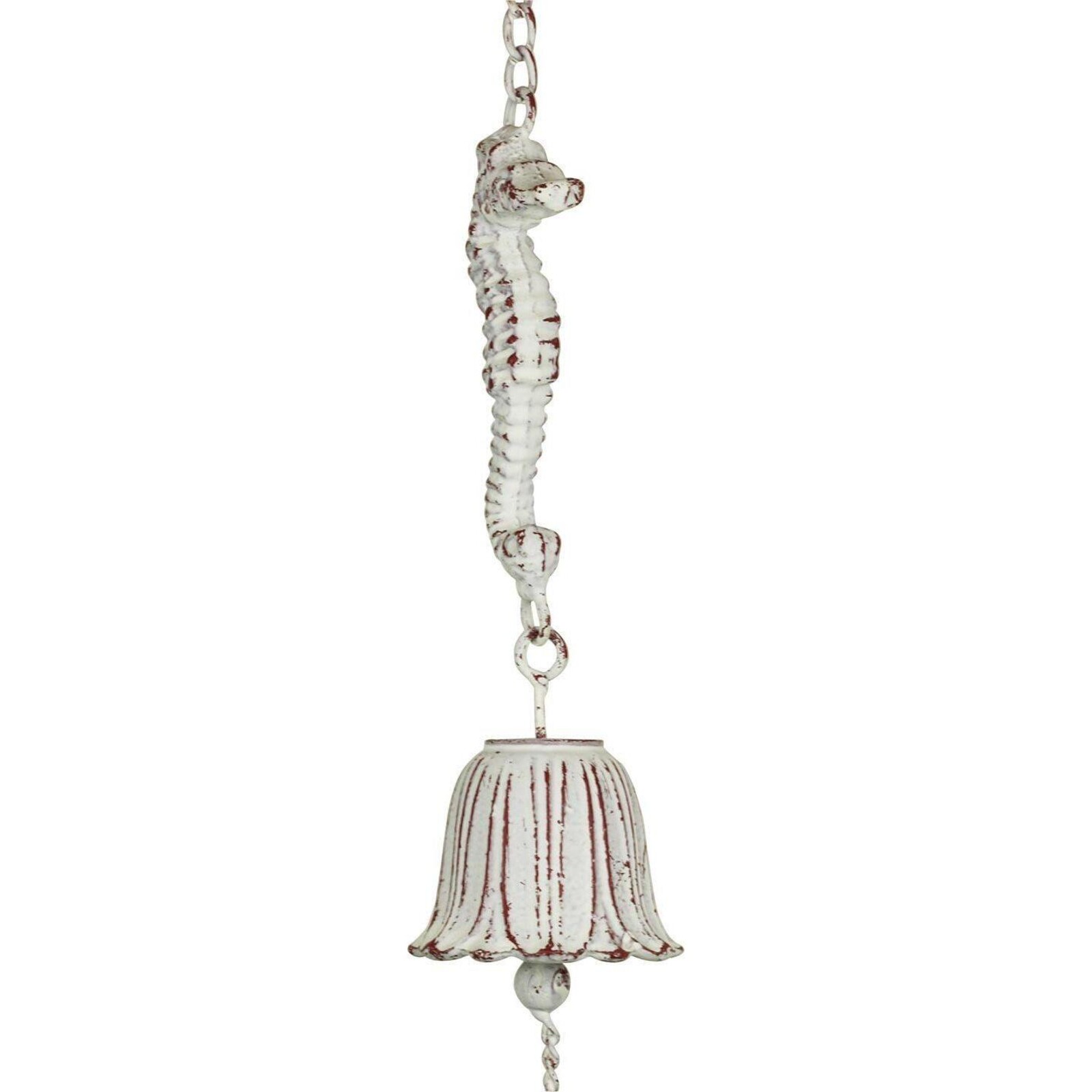 Hanging Bell Seahorse White