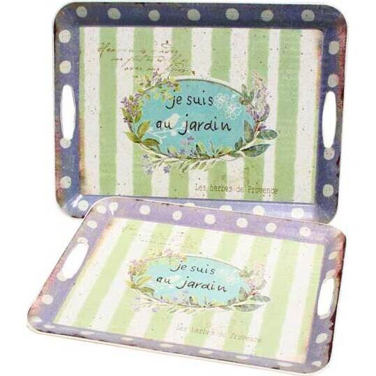 Trays - Jardin Stripe set 2