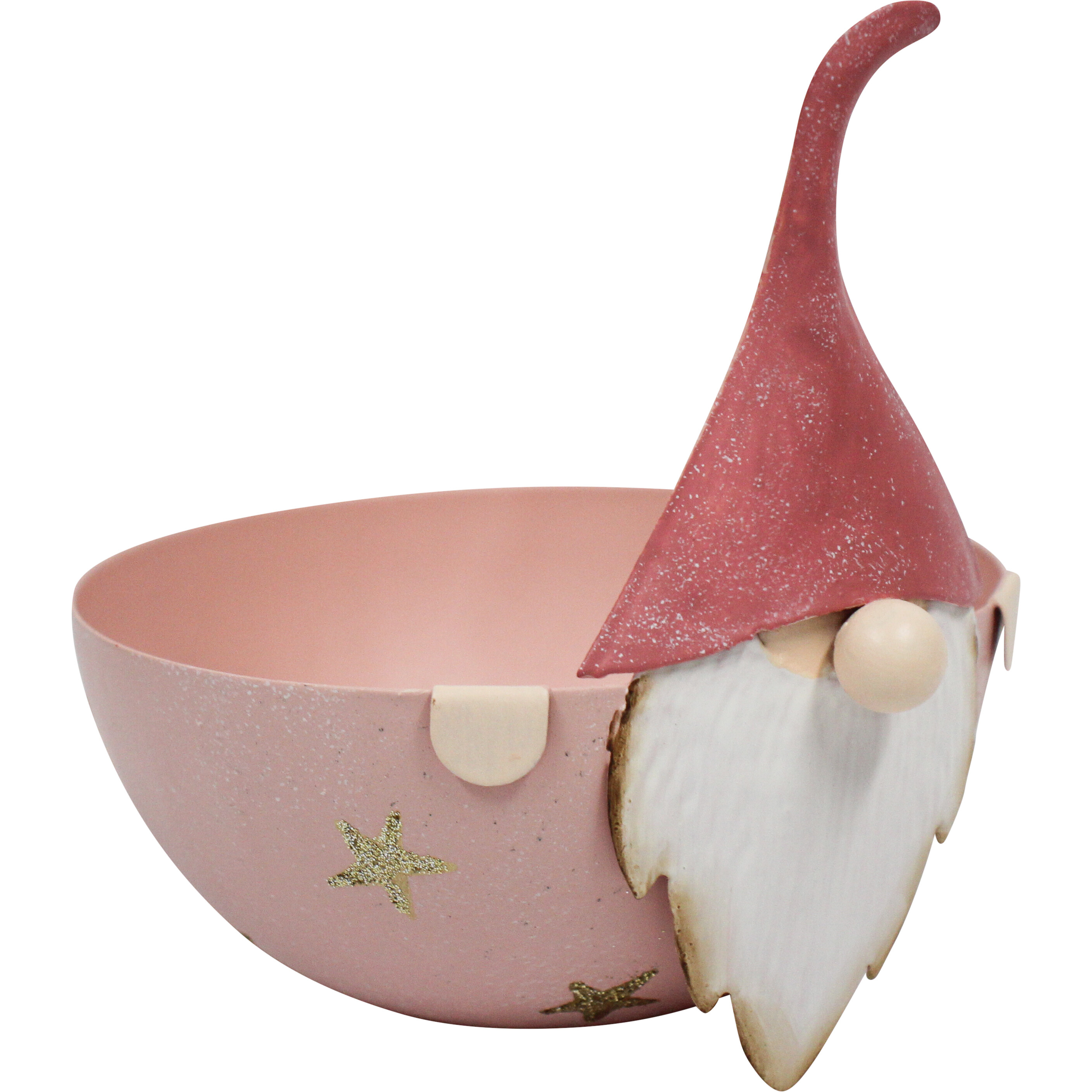 Bowl Santa Pink Lrg